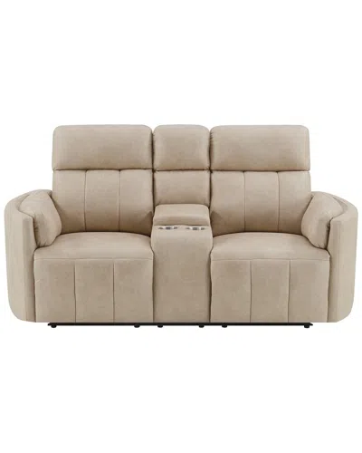 Acme Furniture Elison Motion Loveseat In Neutral
