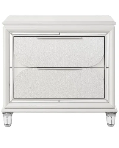 Acme Tarian Nightstand, Pearl White
