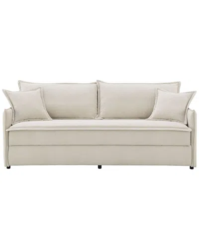 Acme Elisea Sofa W/sleeper & 2 Pillows, Beige Chen