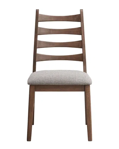 Acme Gilsea Side Chair (set-2), Fabric, Brown Pu &