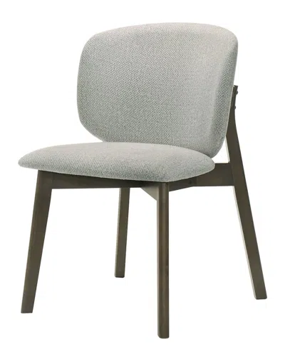 Acme Mallin Side Chair (set-2), Gray Chenille & Wa