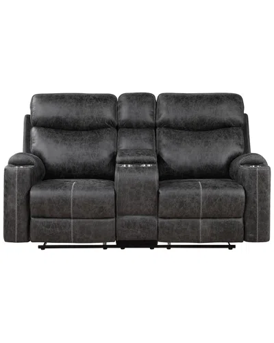 Acme Hirah Motion Loveseat W/console & Usb Port ,