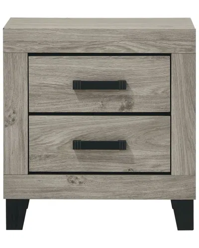 Acme Mari Nightstand, Light Gray In Gray