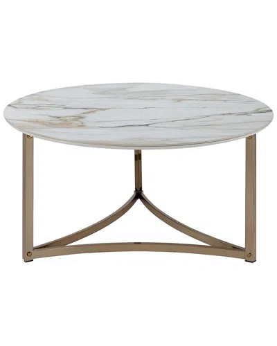 Acme Aziz Coffee Table, Sintered Stone Top & Champ