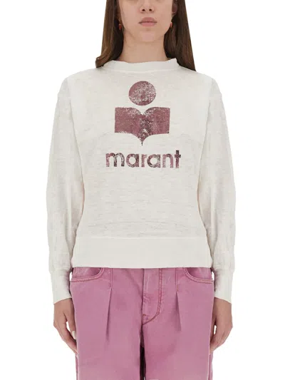 Isabel Marant Étoile Isabel Marant Etoile White Linen Sweater In White