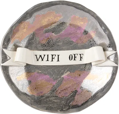 L'objet Multicolor Ruan Hoffmann Edition Ribbon 'wifi Off' Plate