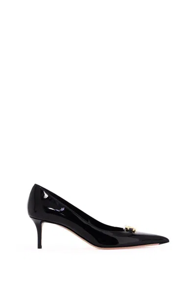 Valentino Garavani Woman Pumps Black Size 8 Leather In Black