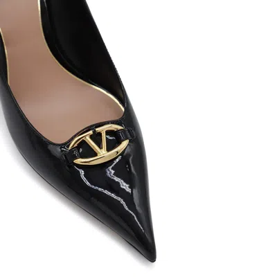 Valentino Garavani Woman Pumps Black Size 8 Leather In Black