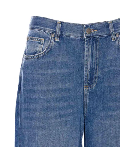 Liu •jo Liu Jo Straight-leg High-waisted Blue Jeans In Blue
