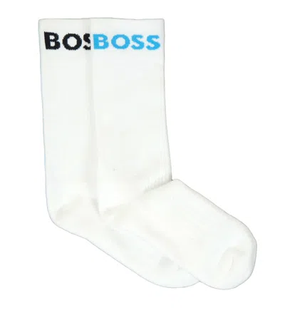 Hugo Boss 2 Pack Rs Sport Socks White In White