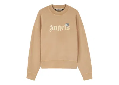 Pre-owned Palm Angels Men's  Pxp Angels Sweatshirt In Nuts Black