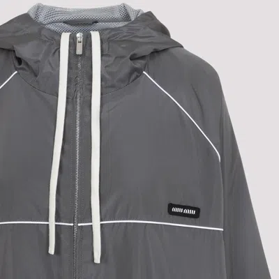 Miu Miu Jacket In Gray