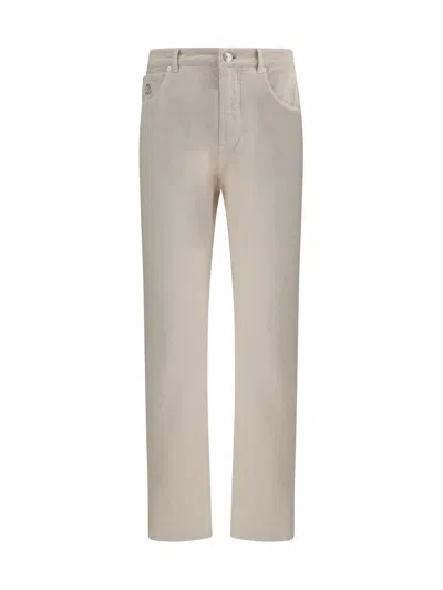 Brunello Cucinelli Comfortable Fit Dyed Jeans With Turn-up Hems