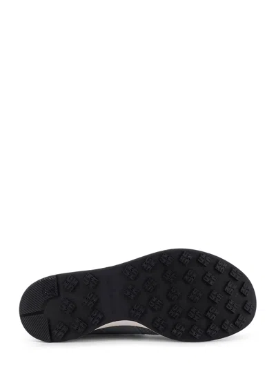 Kiton Low-top Mesh Sneakers With Suede Profiles In Gray