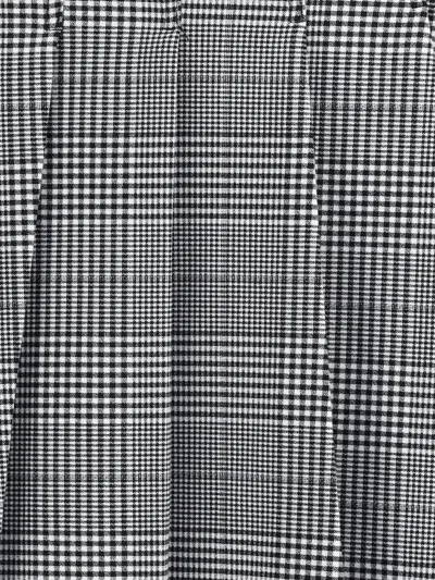 Self-portrait Prince Of Wales Pleated Midi Skirt In Gray