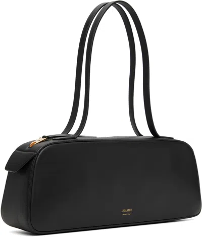 Khaite Simona Patent Leather Shoulder Bag In Black
