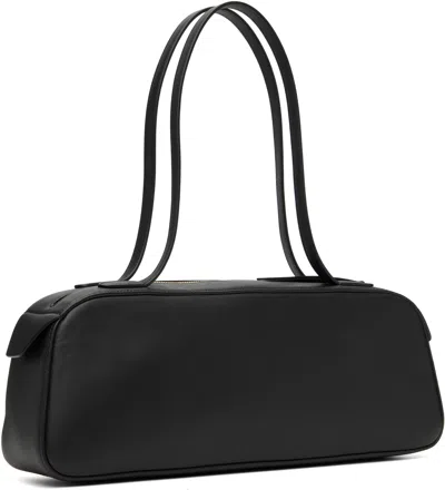 Khaite Simona Patent Leather Shoulder Bag In Black