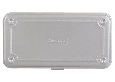 Pre-owned Supreme Toyo Stee Shirtl T190 Mini Toolbox In Silver