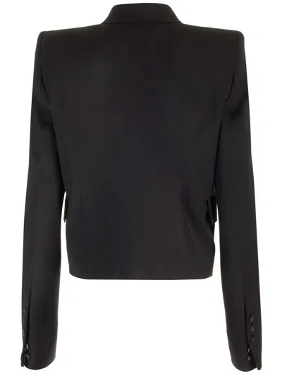 Rick Owens Cropped Wool Blazer