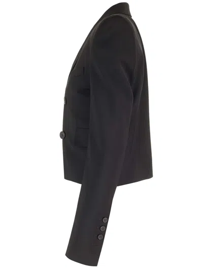 Rick Owens Cropped Wool Blazer