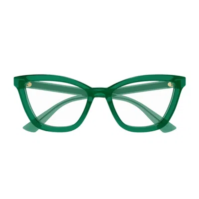 Gucci Gg1686o Linea Gg Logo Eyeglasses In Green