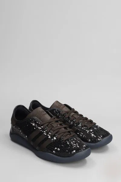 Adidas Originals By Wales Bonner Lo Pro Sequin Sneakers In Black Fabric