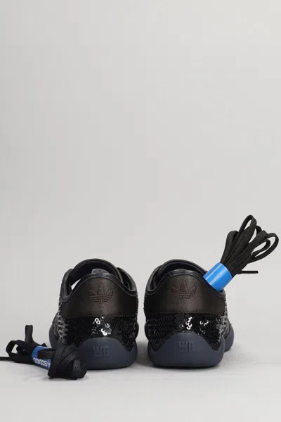Adidas Originals By Wales Bonner Lo Pro Sequin Sneakers In Black Fabric