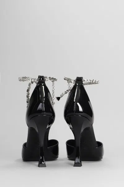 Jimmy Choo Stevie 100 Crystal-embellished Pumps In Patent Leather