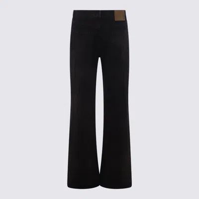 Haikure Flared Leg Trousers With Belt Loops In Brown