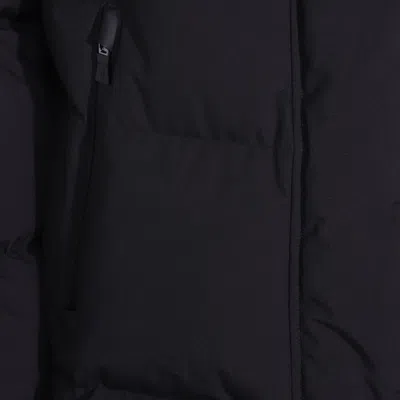 Herno Long Length Quilted Hooded Down Jacket In Blue