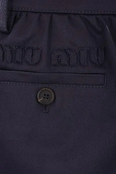 Miu Miu Mini Cotton Skirt Belt Loops
