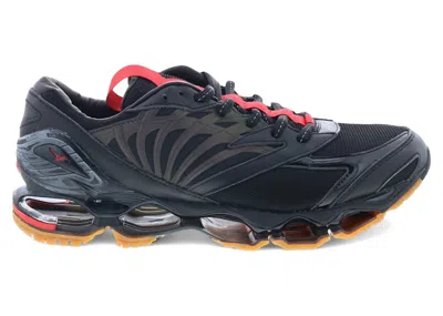 Pre-owned Mizuno Men's  Wave Prophecy Futur Sneakers In Black/red/orange