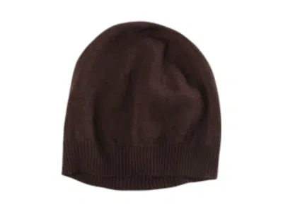 Pre-owned Rick Owens Women's  Wool Hat In Mahogany
