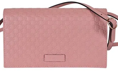 Pre-owned Gucci Women's  Crossbody Microssima In Soft Pink