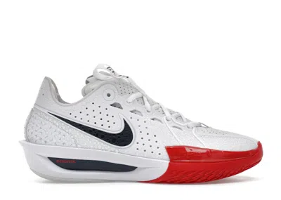 Pre-owned Nike Gt Cut 3 Usa (women's) Sneakers In White/sport Red/obsidian