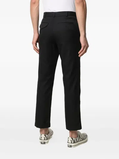 Black Comme Des Garçons High-waist Tailored Trousers In Black