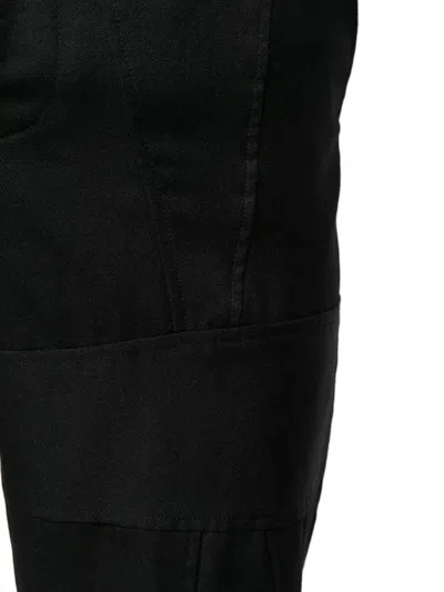 Black Comme Des Garçons High-waist Tailored Trousers In Black