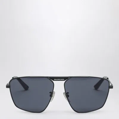 Balenciaga Tag 2.0 Navigator Sunglasses In Black