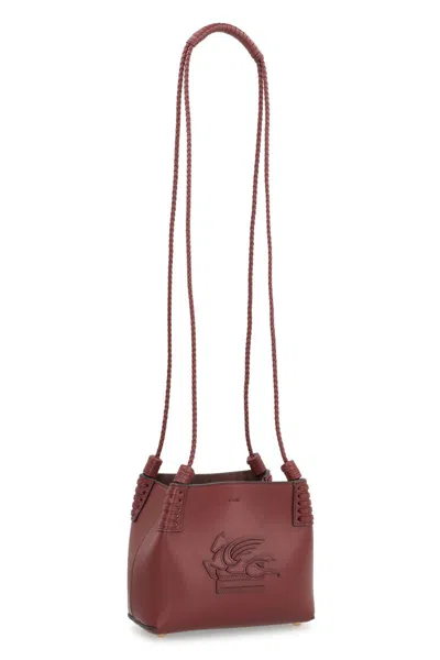 Etro Schultertasche Libra Mini Aus Leder In Brown