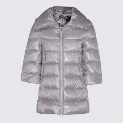 Herno Grey Down Jacket In Gray