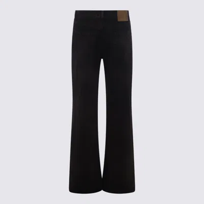 Haikure Flared Leg Trousers With Belt Loops In Brown