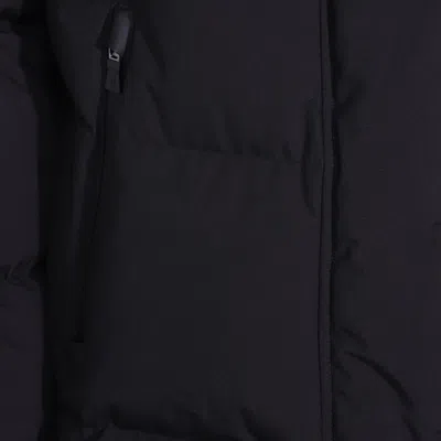 Herno Long Length Quilted Hooded Down Jacket In Blue