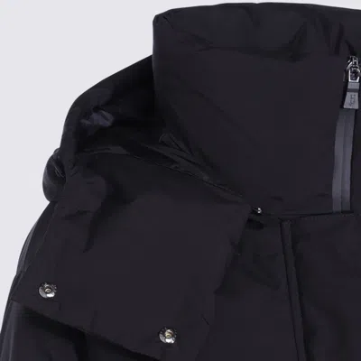Herno Long Length Quilted Hooded Down Jacket In Blue