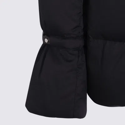 Herno Black Down Jacket In Blue