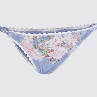 Zimmermann Cascadian Crochet Swimsuit In Blue