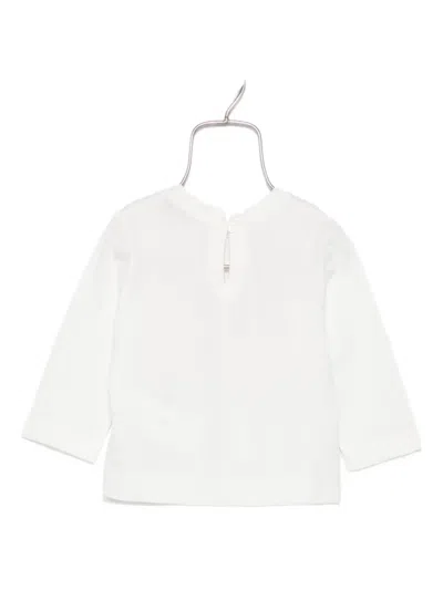 Monnalisa Puppy-bow Top In White