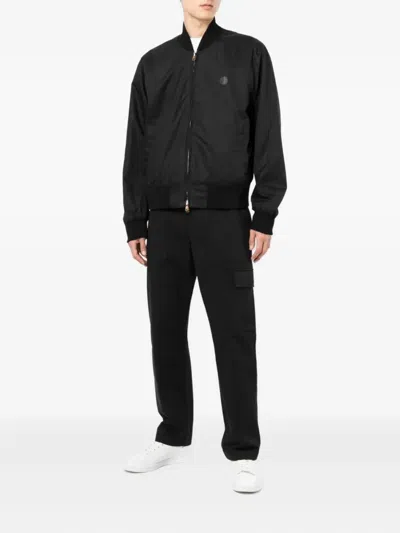 Dunhill Printed Bomber Jacket In Black