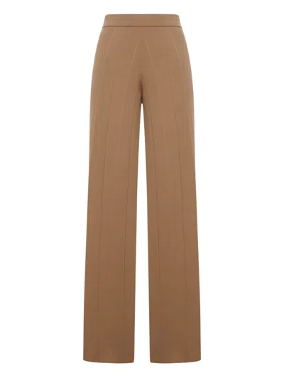 Max Mara Lama Trousers In Brown