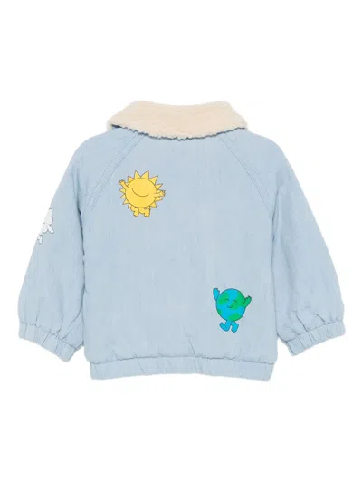 Stella Mccartney Cartoon-patch Denim Jacket In Blue