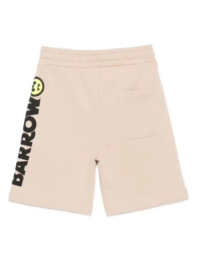 Barrow Logo-print Side-pocket Shorts In Brown